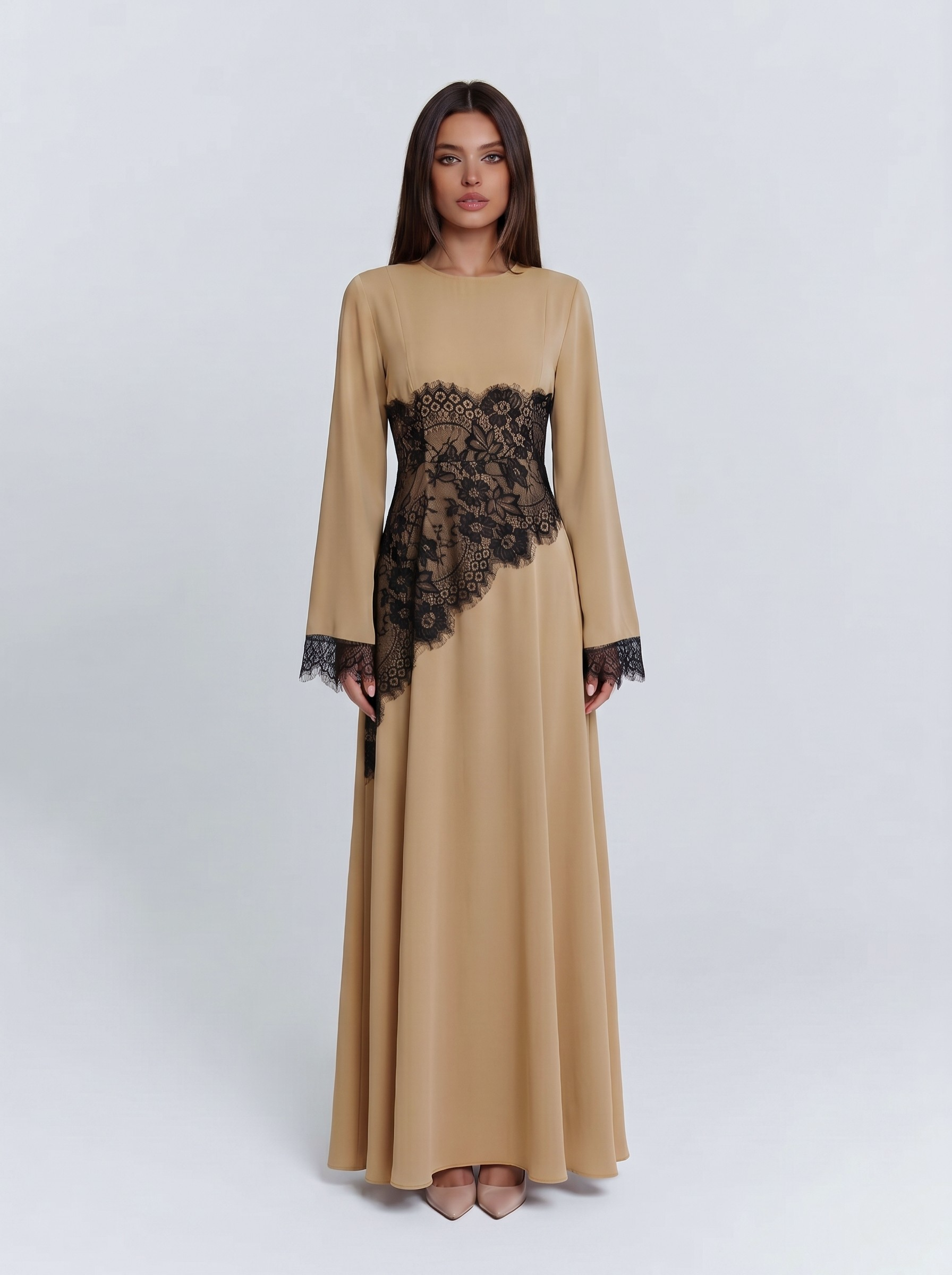 embroidered modest dress Zena Embroidered Thoub Modest Fashion Dress