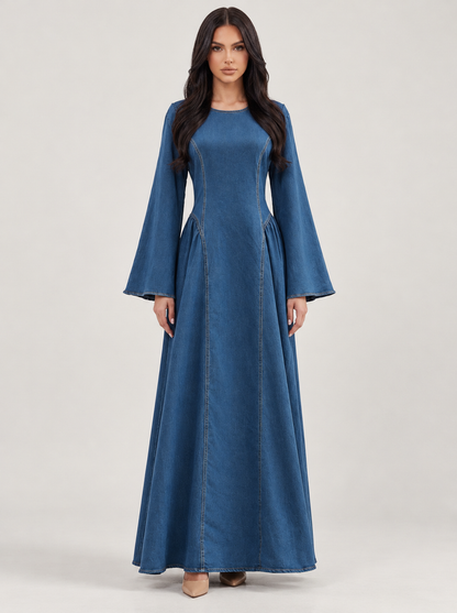 Denim Modest Dress