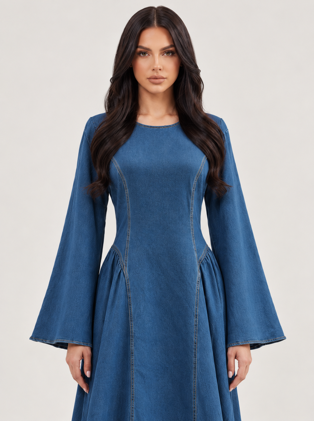 Denim Modest Dress