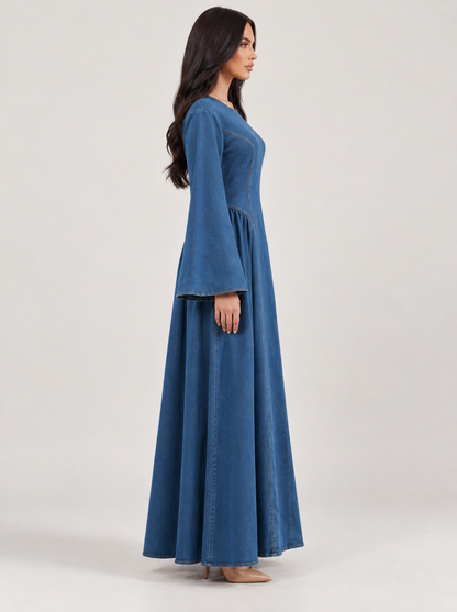 Denim Modest Dress