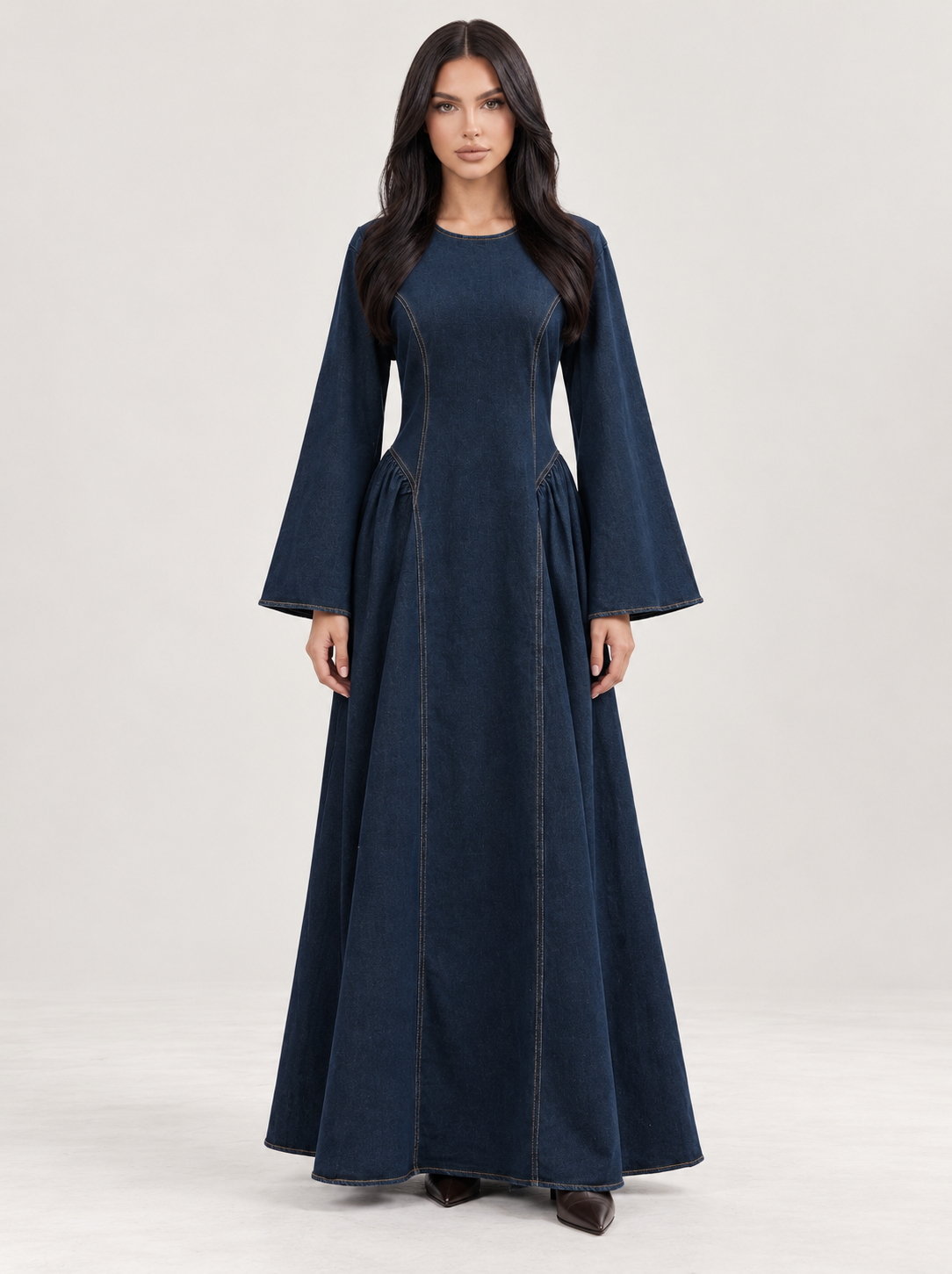 Denim Modest Dress