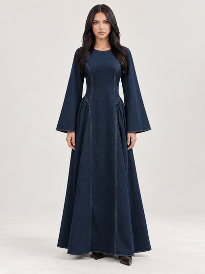 Denim Modest Dress