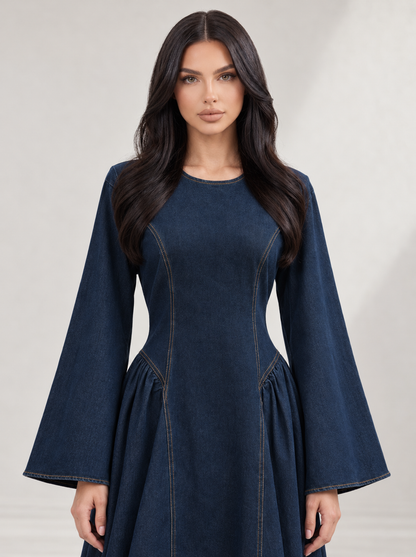 Denim Modest Dress
