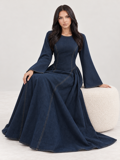 Denim Modest Dress