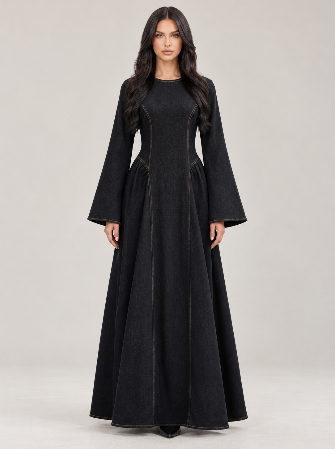 Denim Modest Dress