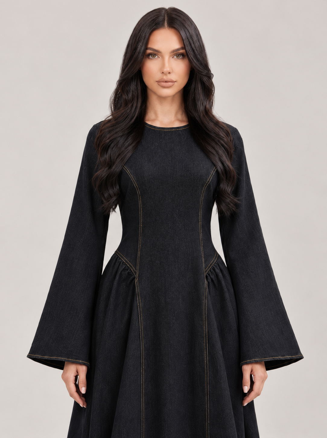 Denim Modest Dress