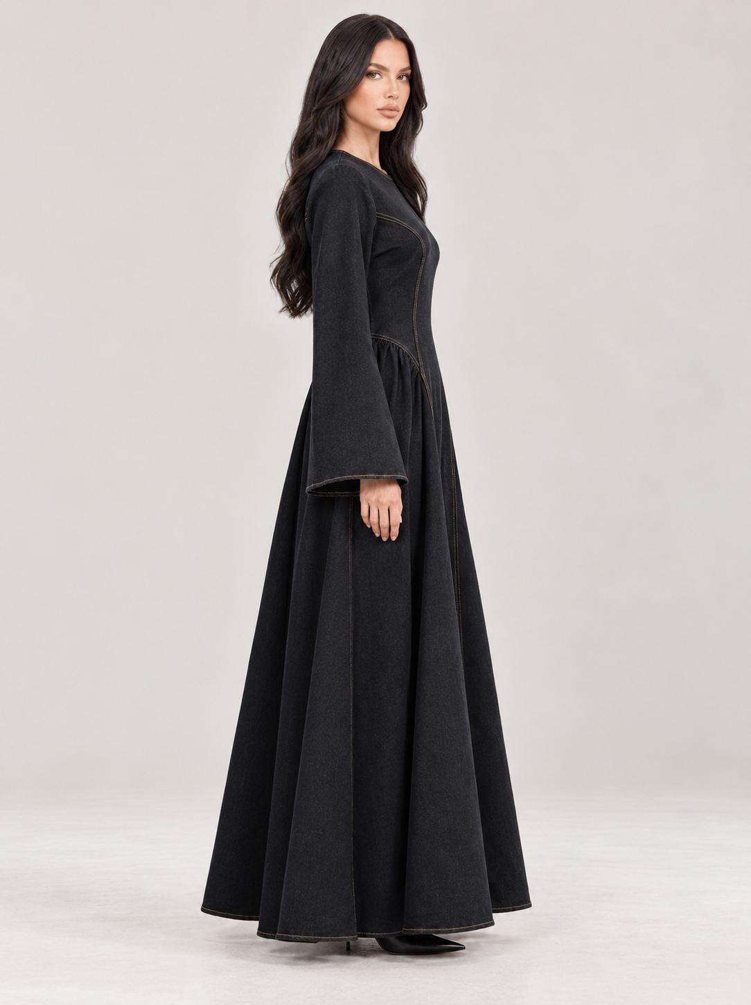 Denim Modest Dress