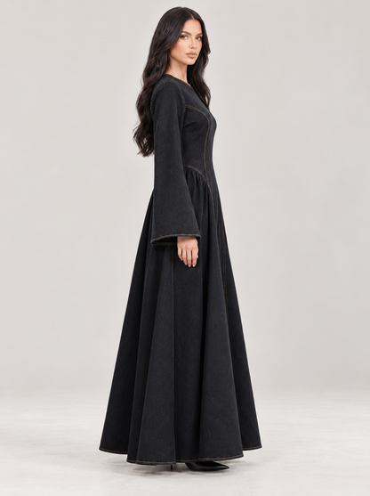 Denim Modest Dress