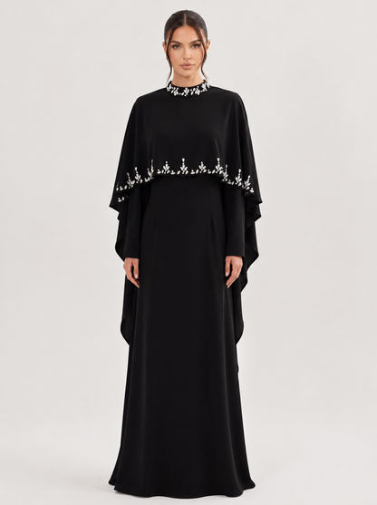 Elyse Cape Dress - Nour Modesty