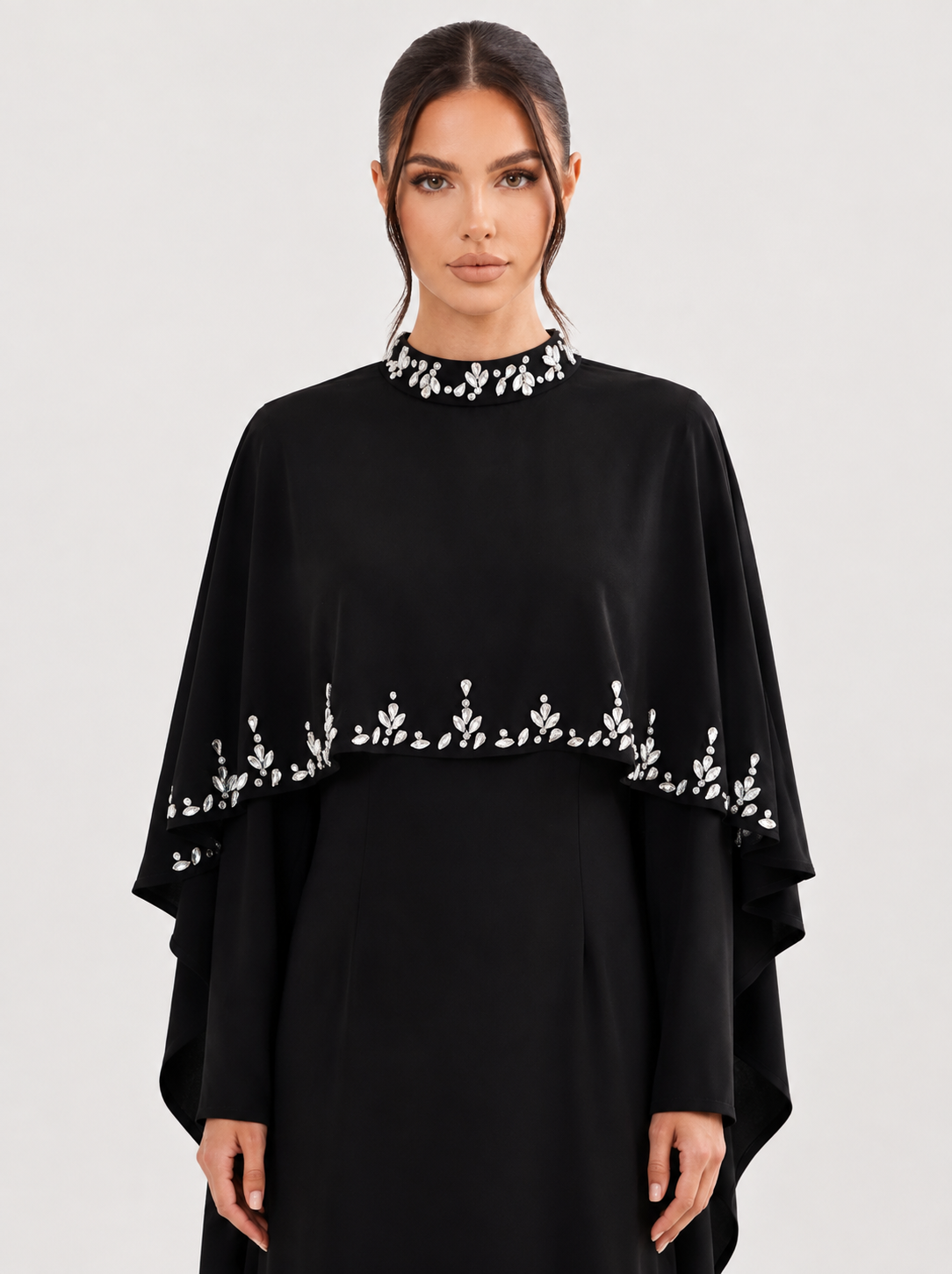 Elyse Cape Dress - Nour Modesty