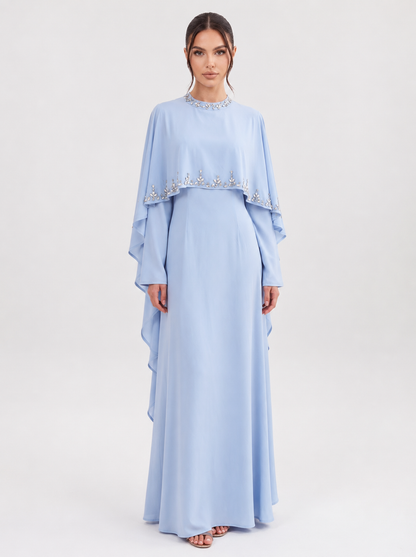 Elyse Cape Dress - Nour Modesty