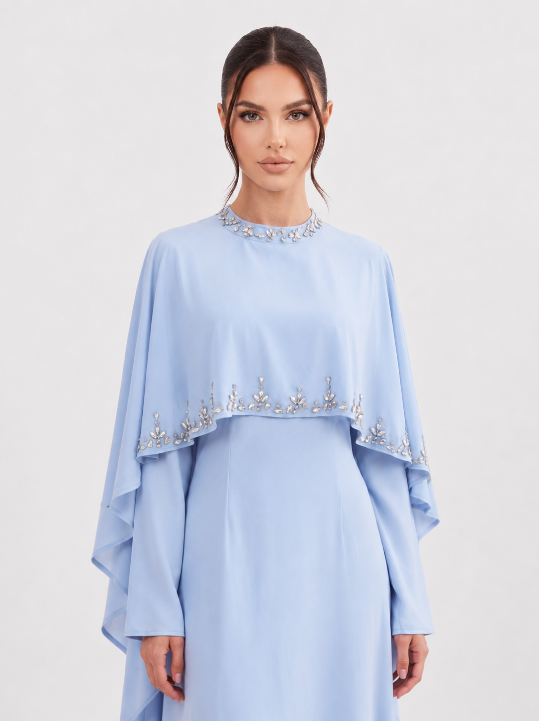 Elyse Cape Dress - Nour Modesty