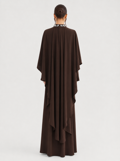 Elyse Cape Dress - Nour Modesty