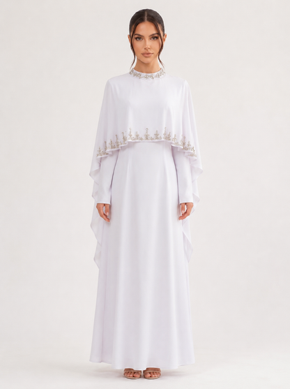 Elyse Cape Dress - Nour Modesty