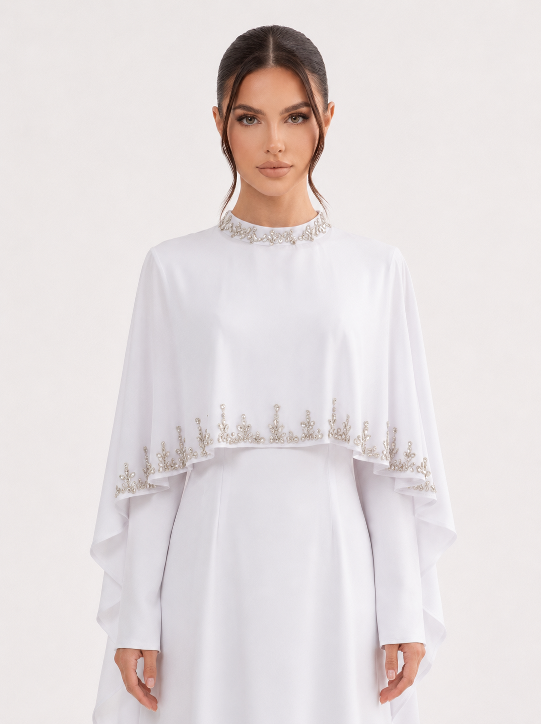 Elyse Cape Dress - Nour Modesty