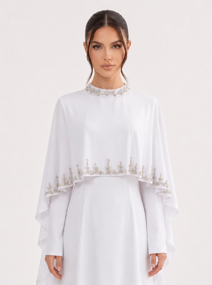 Elyse Cape Dress - Nour Modesty