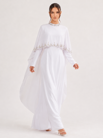 Elyse Cape Dress - Nour Modesty