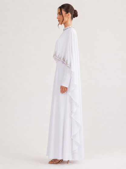 Elyse Cape Dress - Nour Modesty