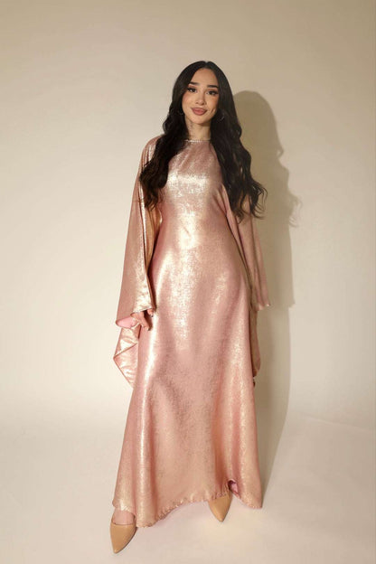 Luxury Butterfly Abaya Green