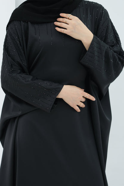 Rhinestone Butterfly Abaya