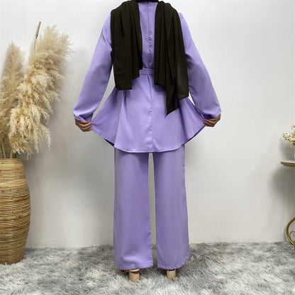 Modest co ord set - purple