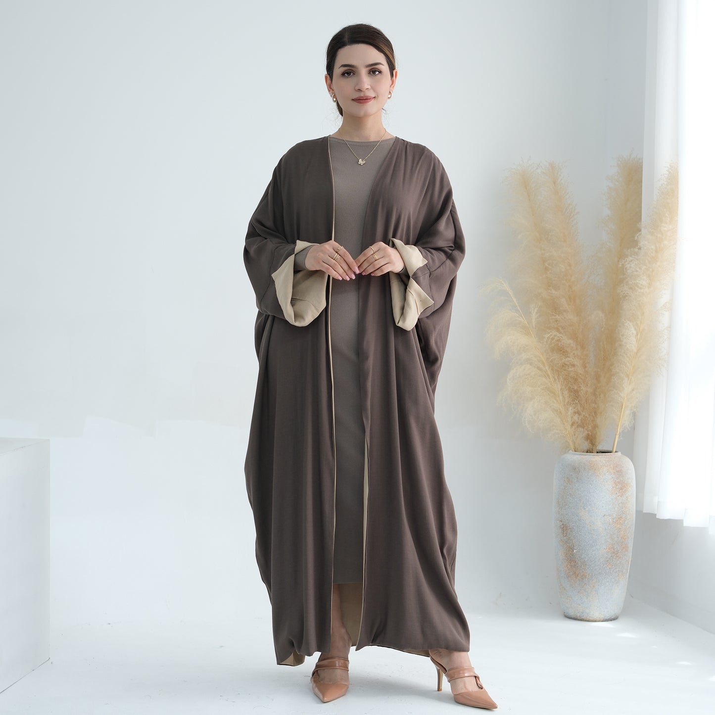 Reversible Linen Abaya - Nour Modesty