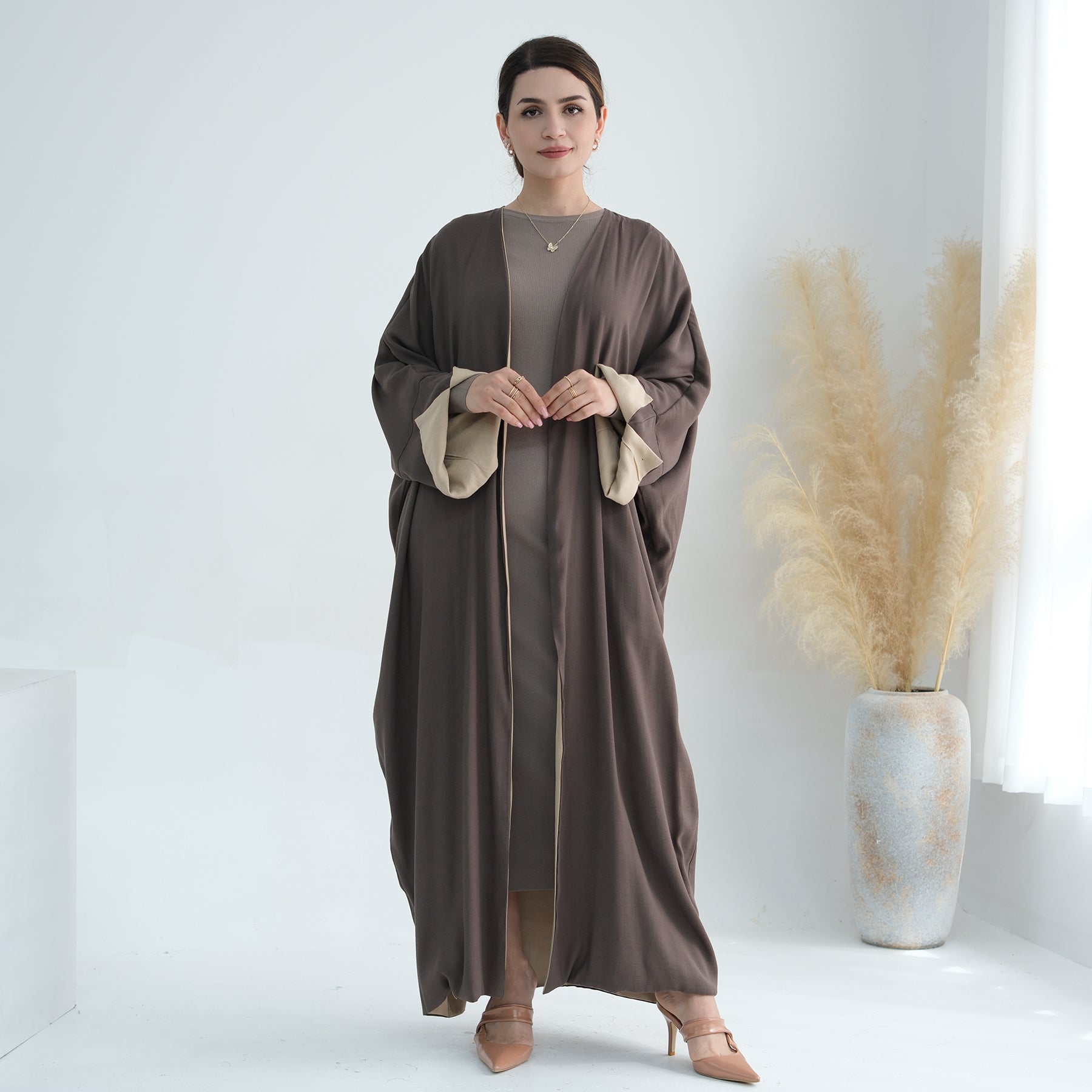 Reversible Linen Abaya - Nour Modesty