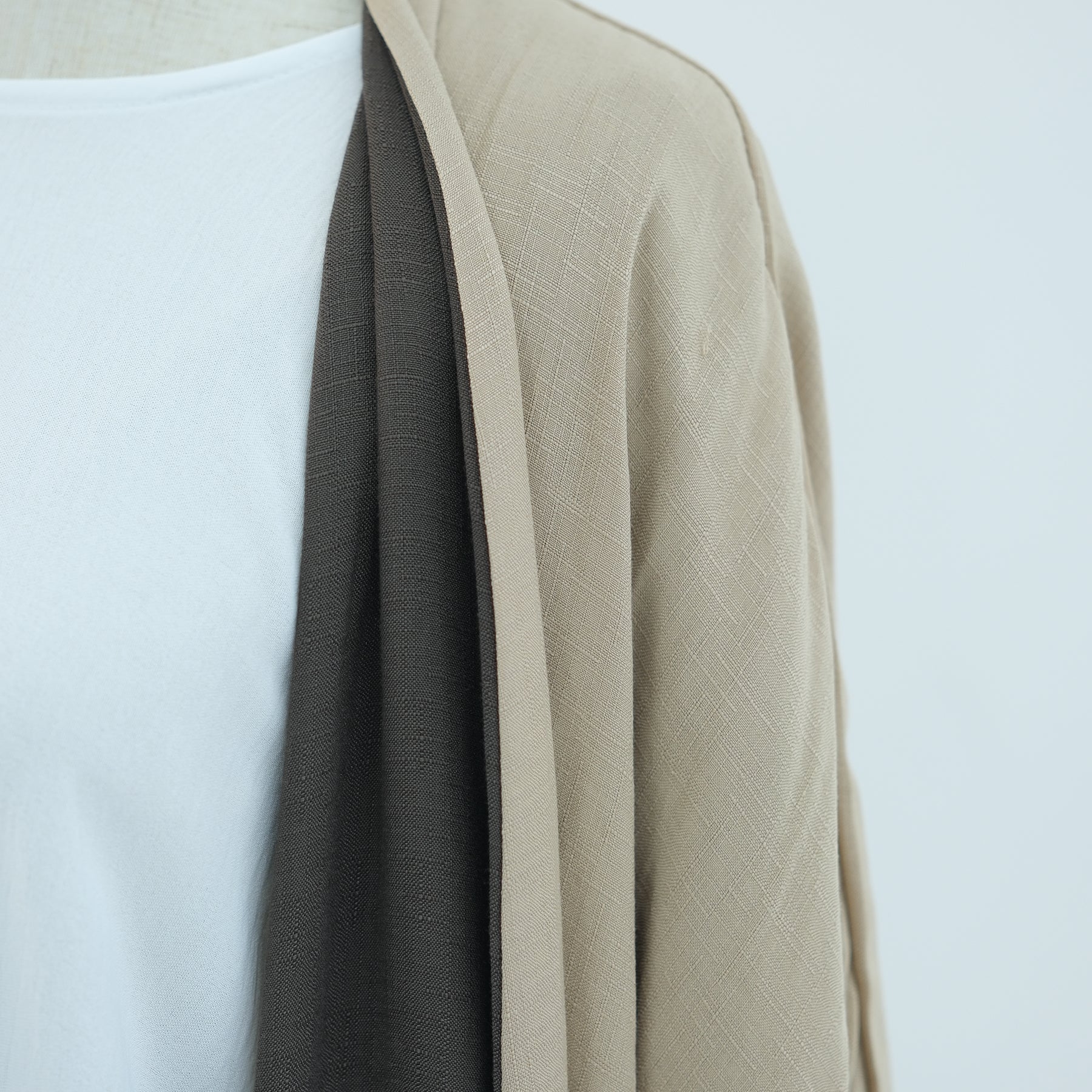 Reversible Linen Abaya - Nour Modesty
