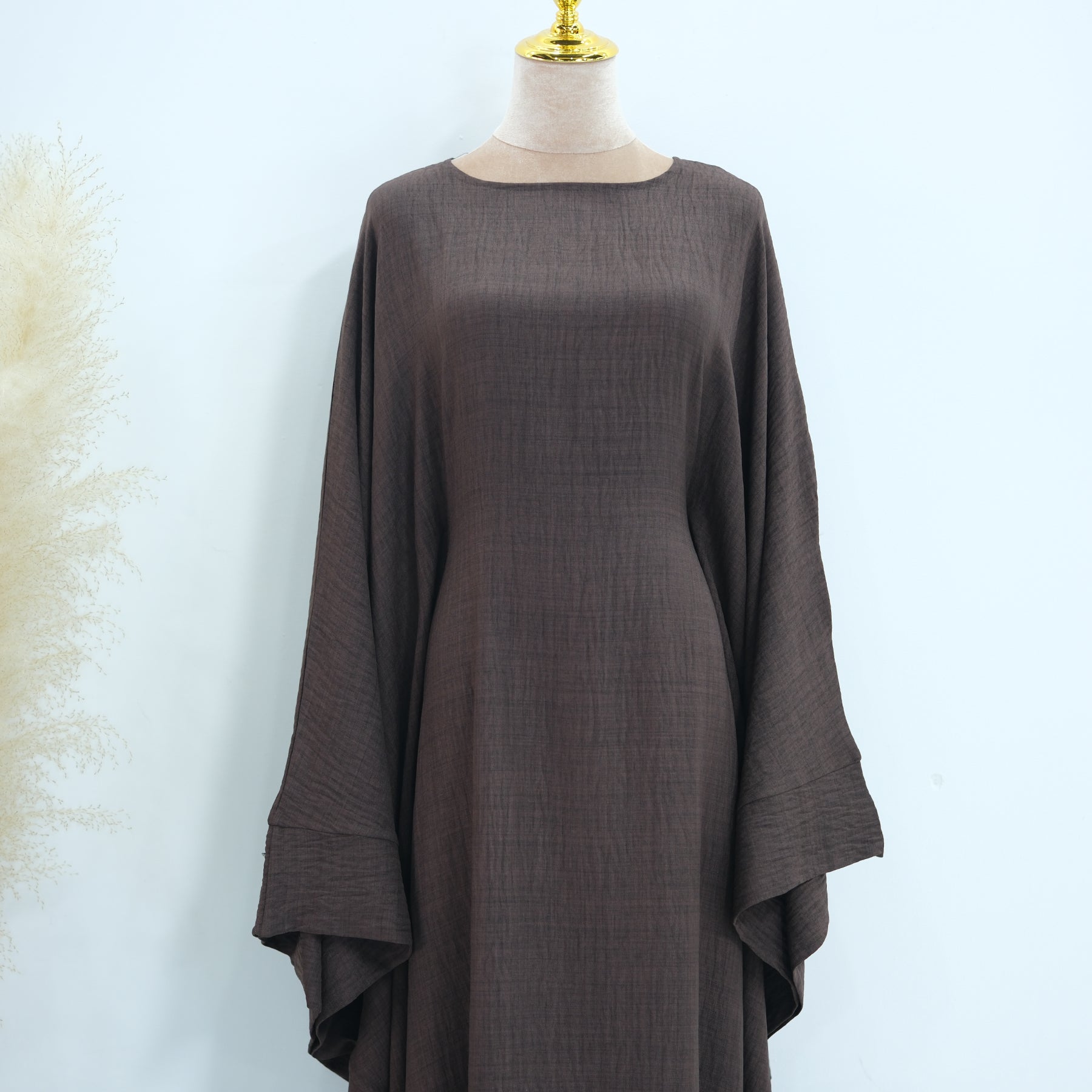 cotton linen butterfly abaya dress product info and reviews Linen Butterfly Abaya Kayra the Label