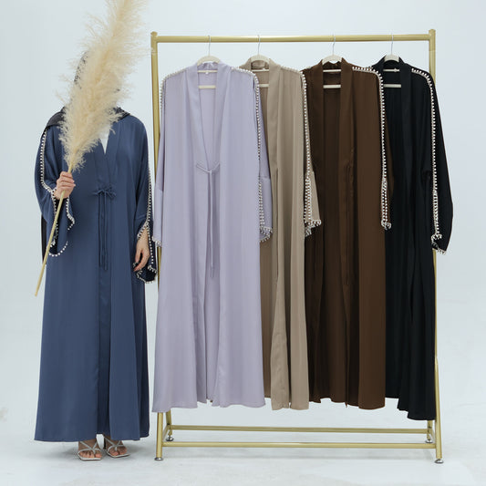 Luxury Silk Open Abaya