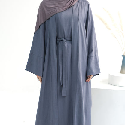 Dima Lin Abaya Sett Marineblå