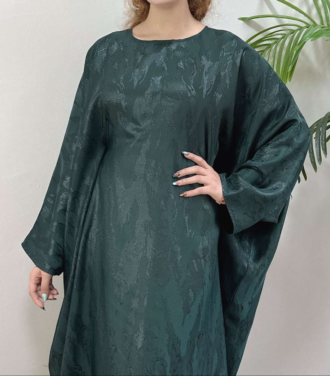 Alina Butterfly Abaya Green