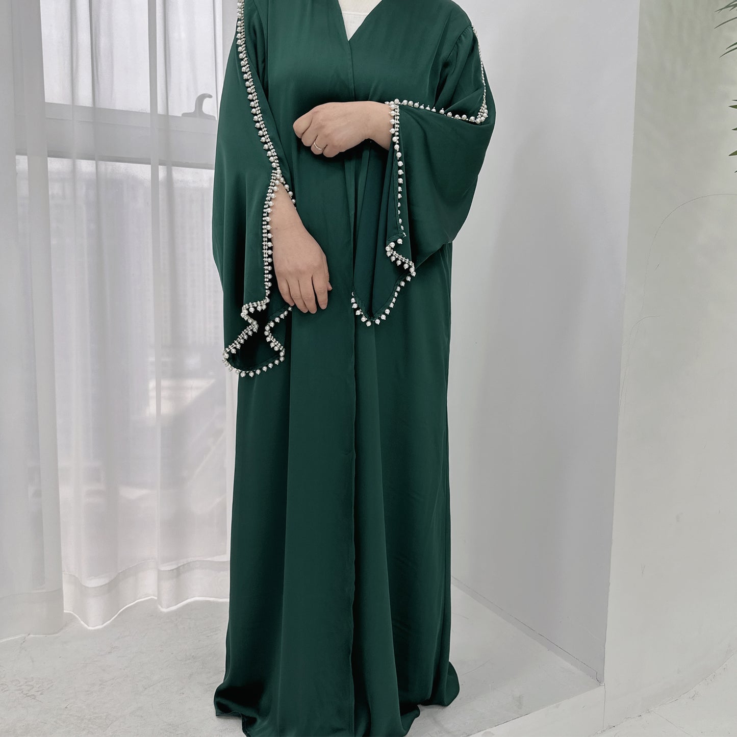 Luxury Silk Open Abaya