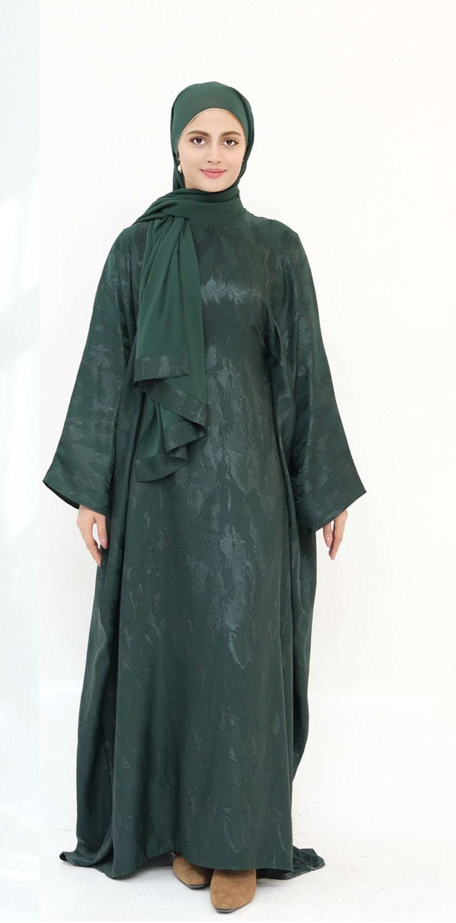 Alina Butterfly Abaya Green
