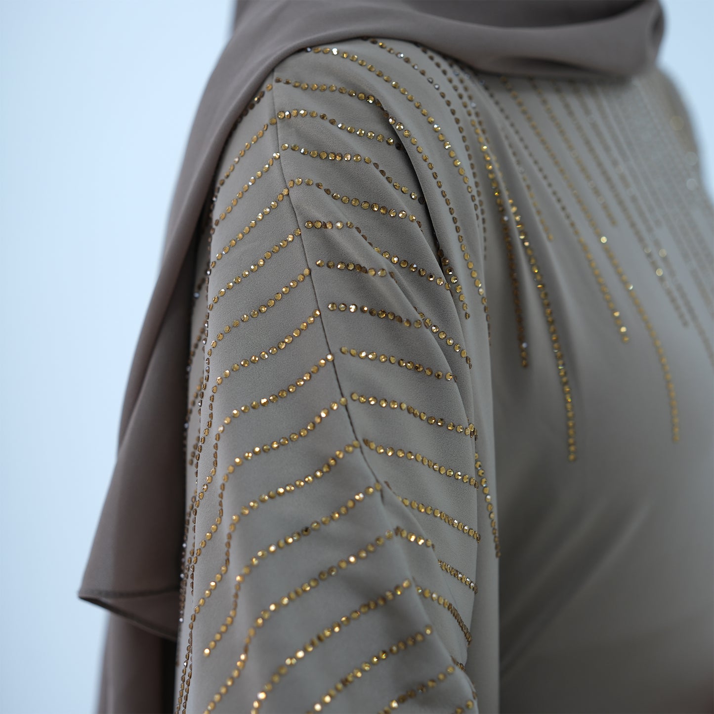 Rhinestone Butterfly Abaya