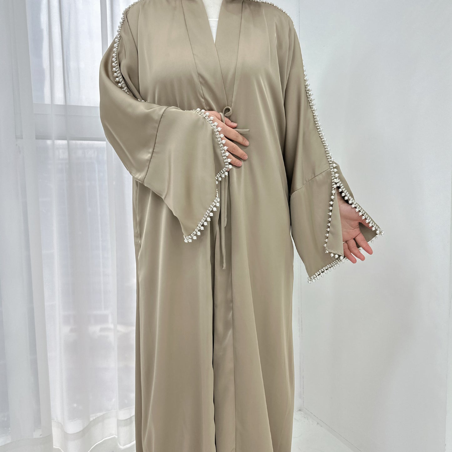 Luxury Silk Open Abaya