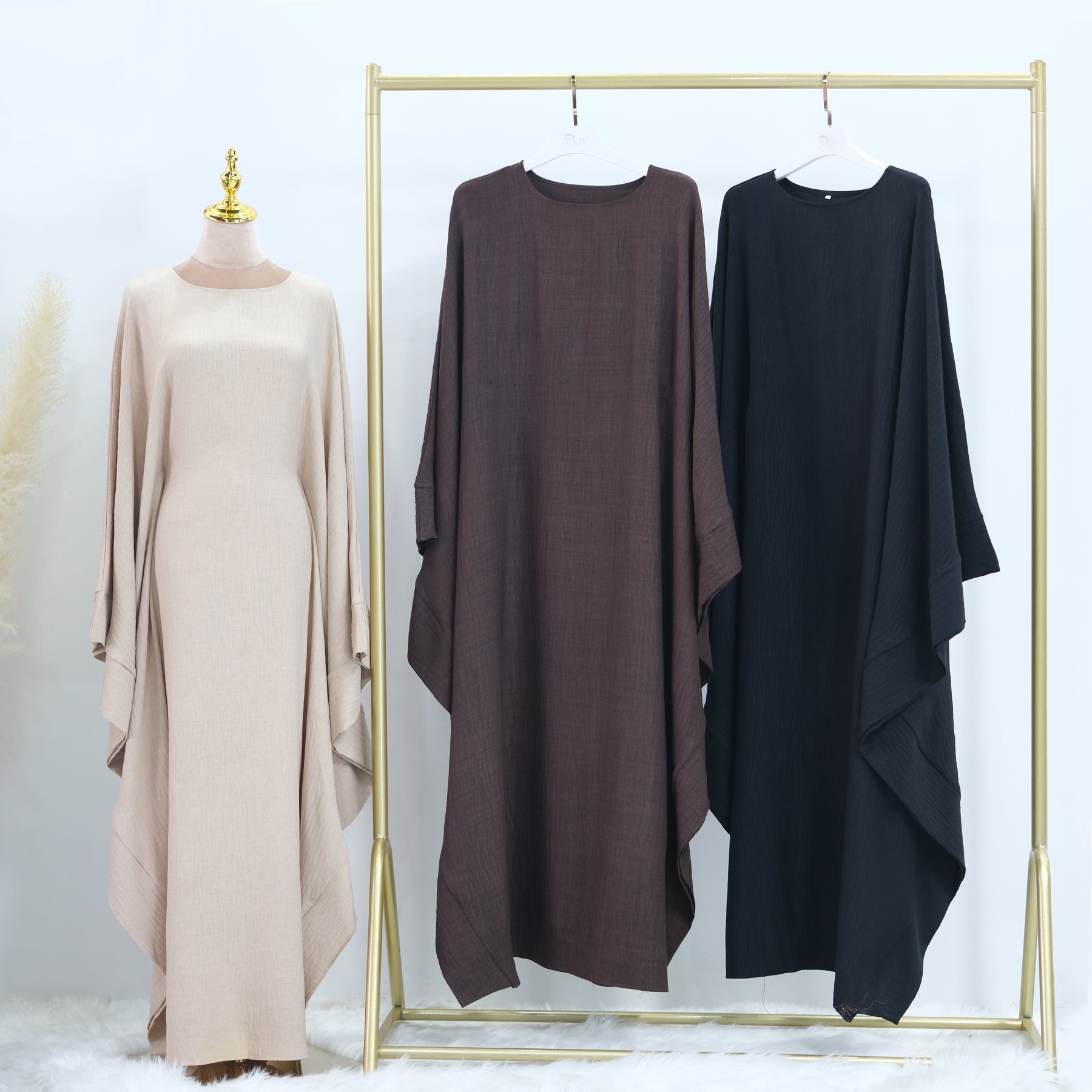 cotton linen butterfly abaya dress product info and reviews Linen Butterfly Abaya