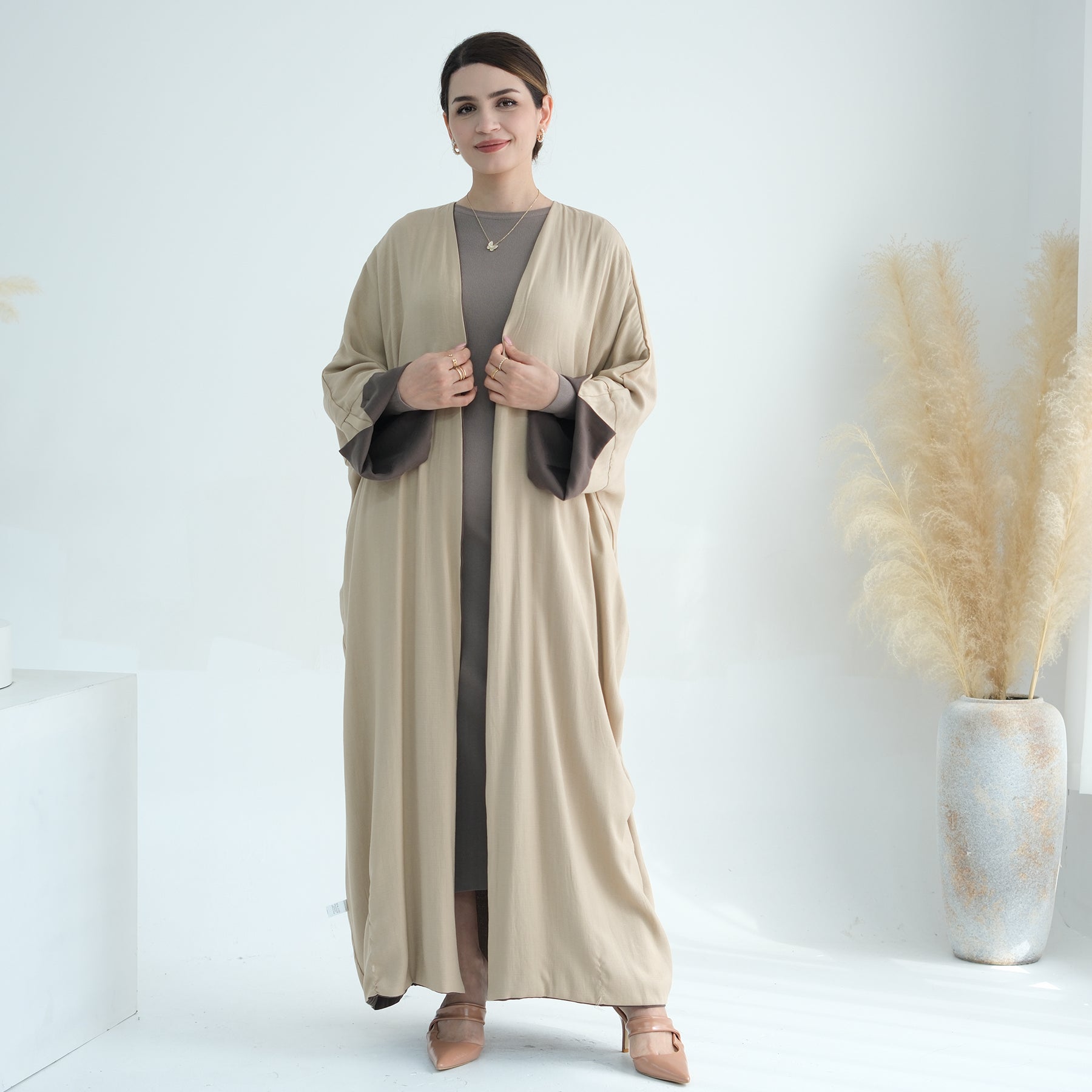 Reversible Linen Abaya - Nour Modesty