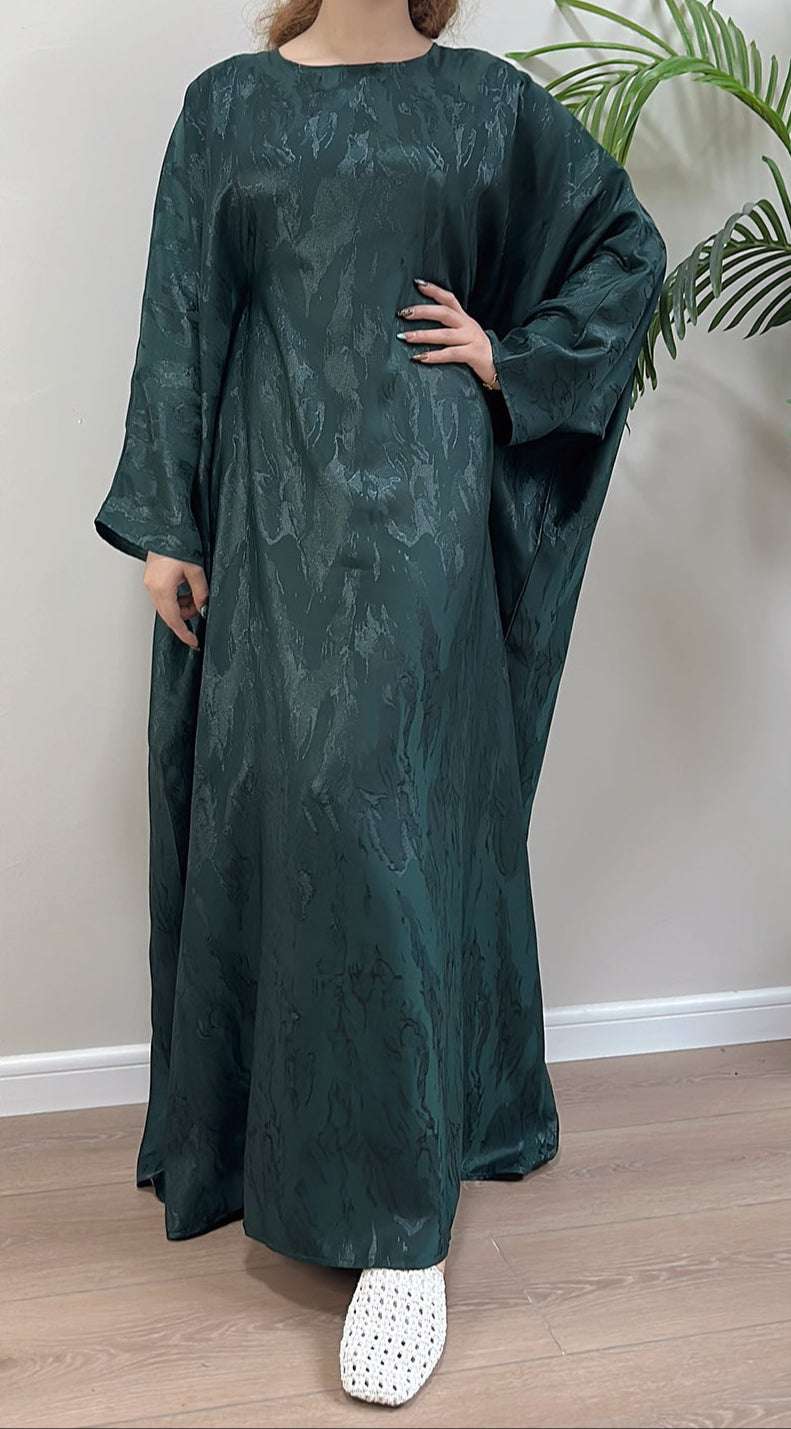 Alina Butterfly Abaya Green