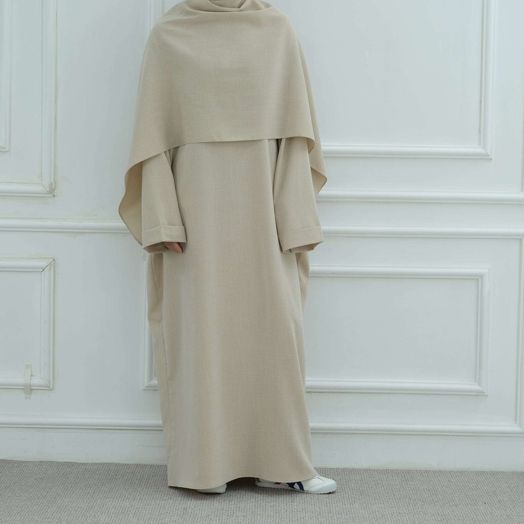 Modest Set Modest 2 pc Sets Breathable Linen Modest Shirt, Pants Set Kimono ...