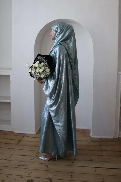Luxury Butterfly Abaya Green
