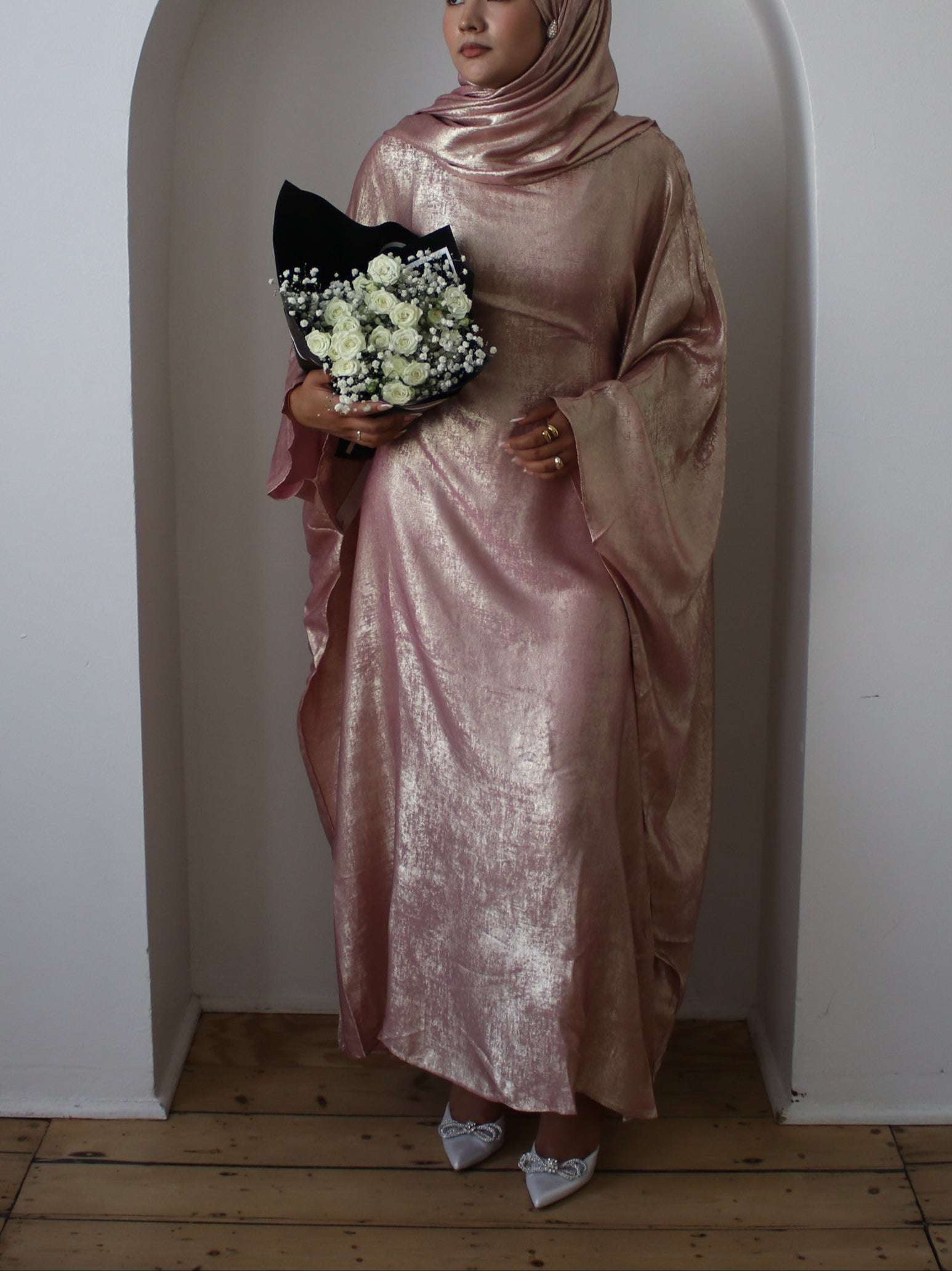 Luxury Butterfly Abaya Green