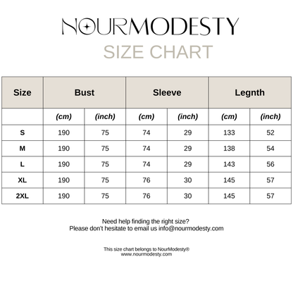 Reversible Satin Abaya - Nour Modesty