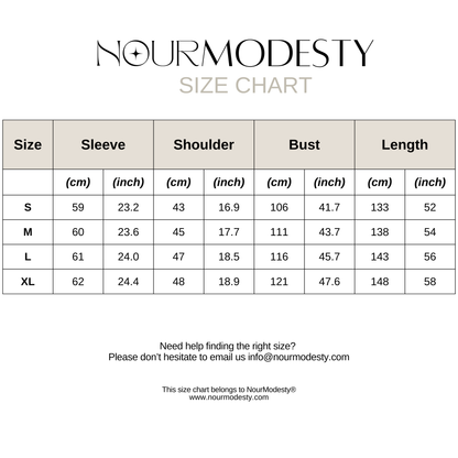 Bow Open Abaya - Brown - Nour Modesty