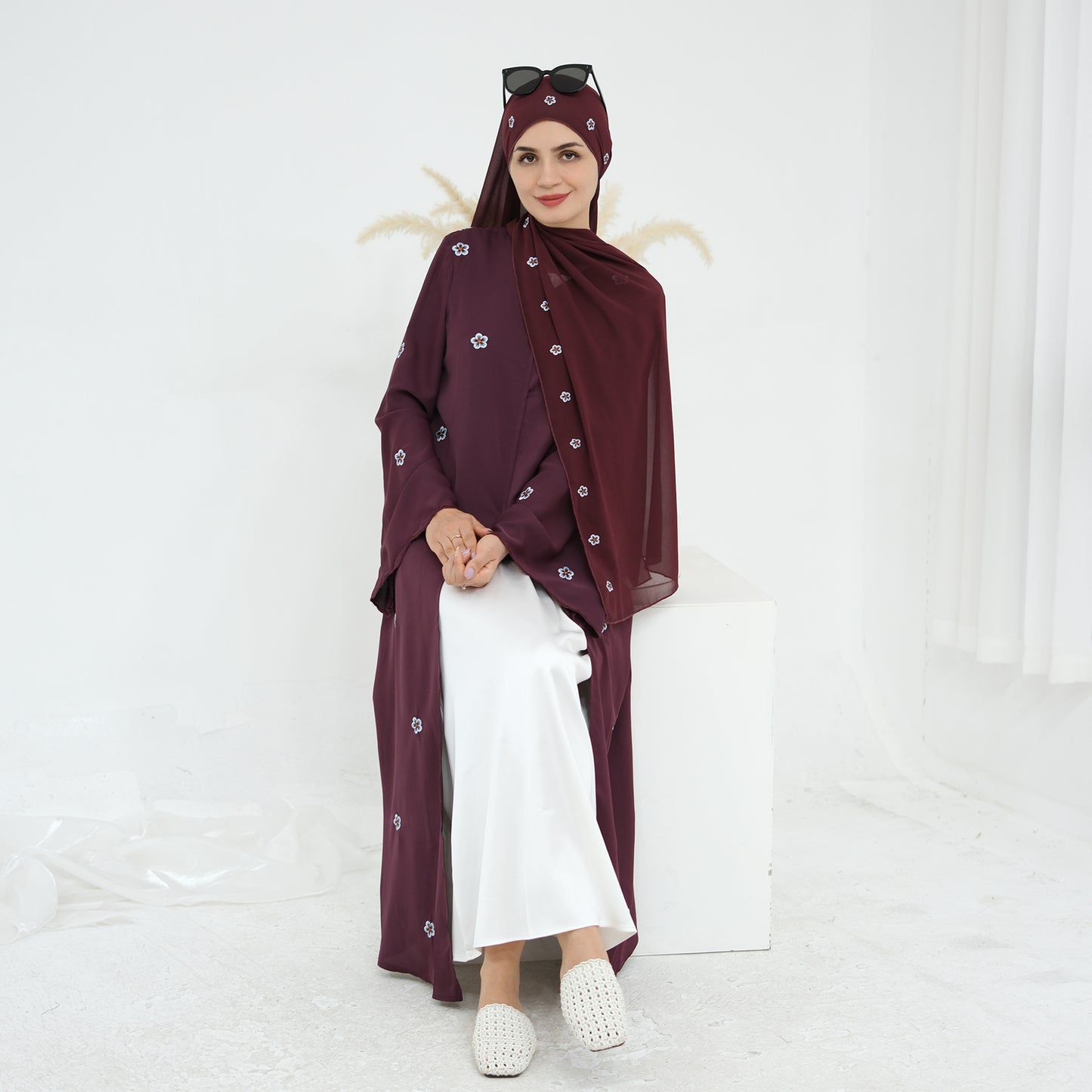 Aira luksus satin kjole