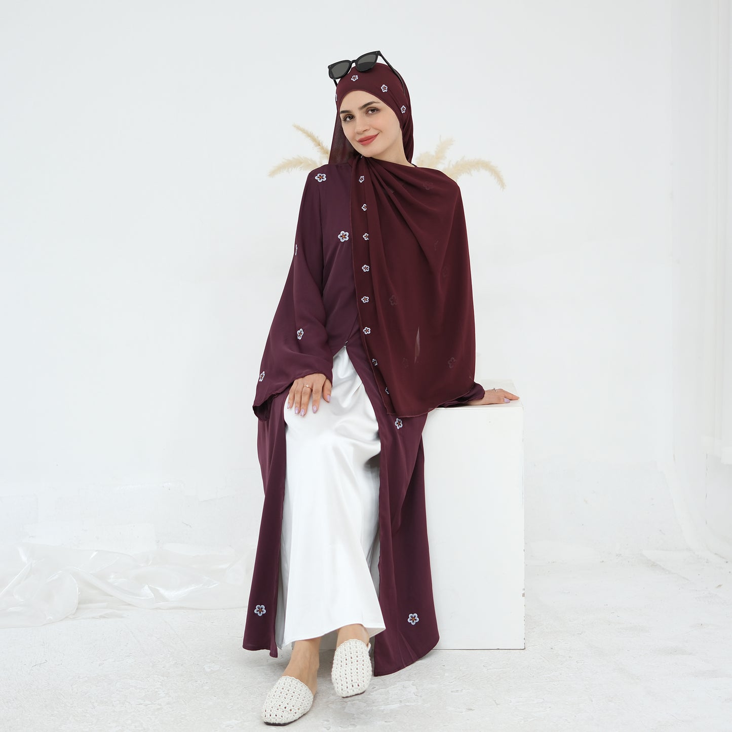Aira luksus satin kjole