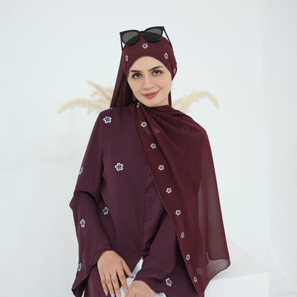 Aira luksus satin kjole