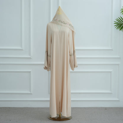 Green Abaya with Hijab Set