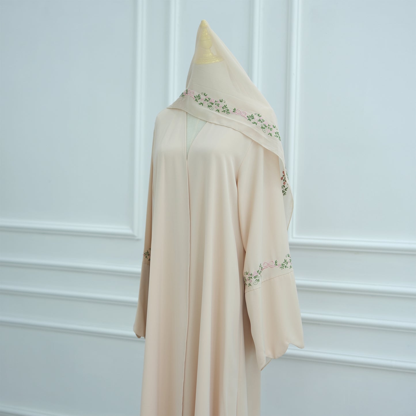 Green Abaya with Hijab Set