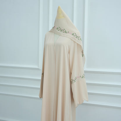 Green Abaya with Hijab Set